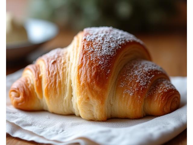 Croissant bio au beurre frais