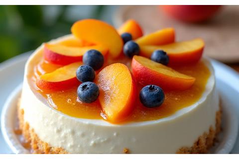 Desserts d'été rafraîchissants avec des pêches, abricots et des herbes aromatiques.