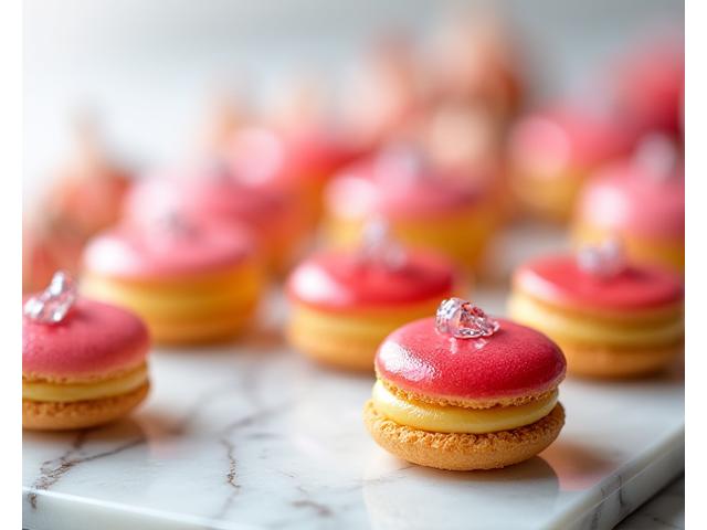 Éclairs et choux colorés et parfaitement glacés