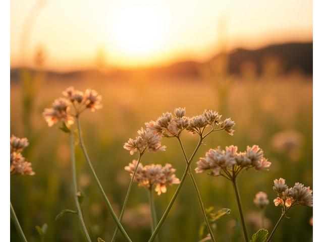 Champ de sarrasin au soleil reflétant les traditions agricoles françaises.
